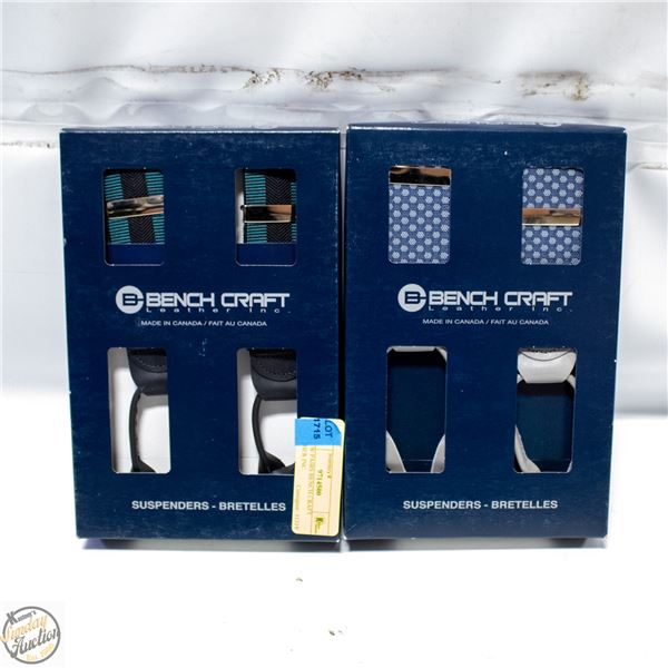 (2) NEW PAIRS BENCH CRAFT LEATHER INC.