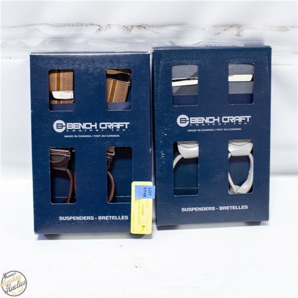 (2) NEW PAIRS BENCH CRAFT LEATHER INC.