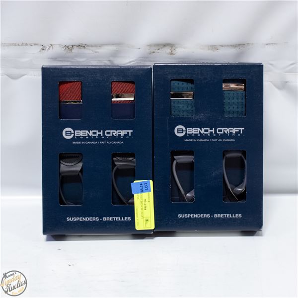 (2) NEW PAIRS BENCH CRAFT LEATHER INC.