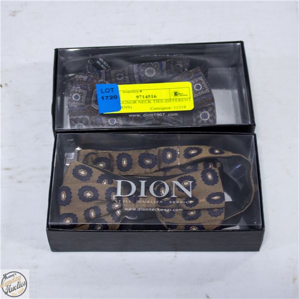 (2) DESIGNOR NECK TIES (DFFERENT PATTERNS)