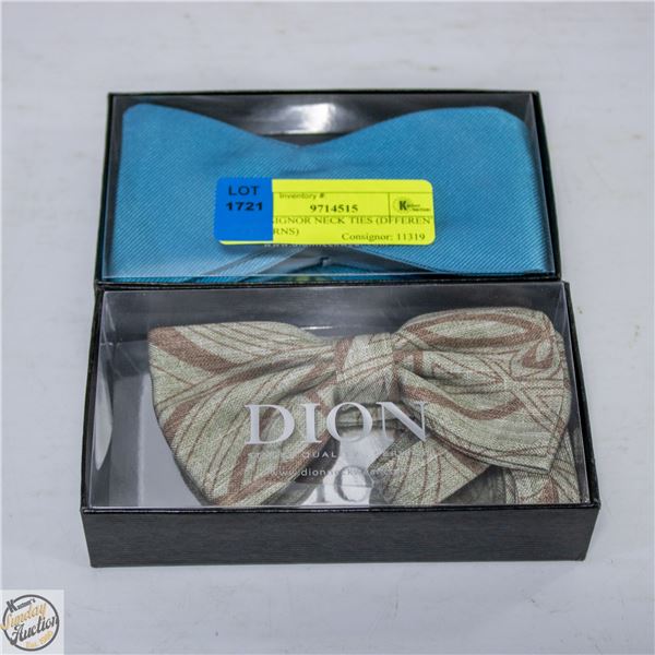 (2) DESIGNOR NECK TIES (DFFERENT PATTERNS)