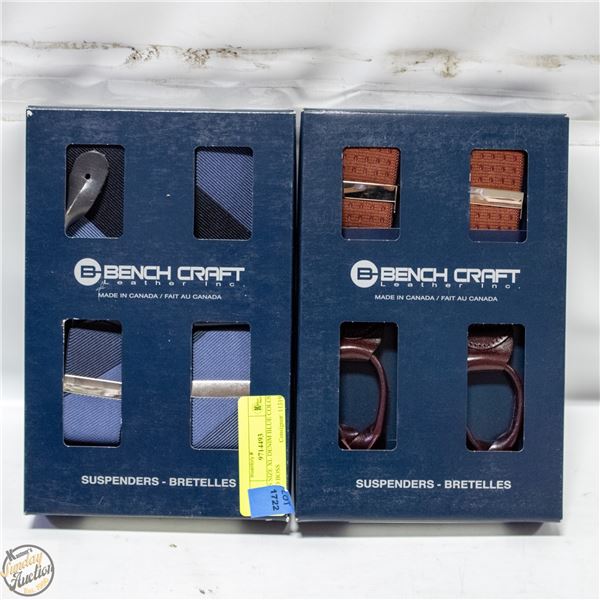 (2) NEW PAIRS BENCH CRAFT LEATHER INC.