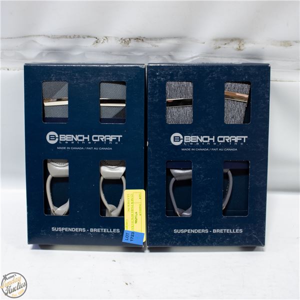 (2) NEW PAIRS BENCH CRAFT LEATHER INC.