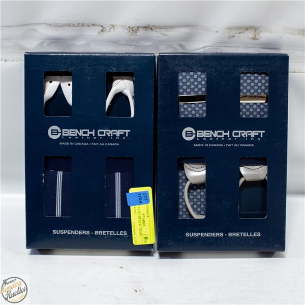 (2) NEW PAIRS BENCH CRAFT LEATHER INC.