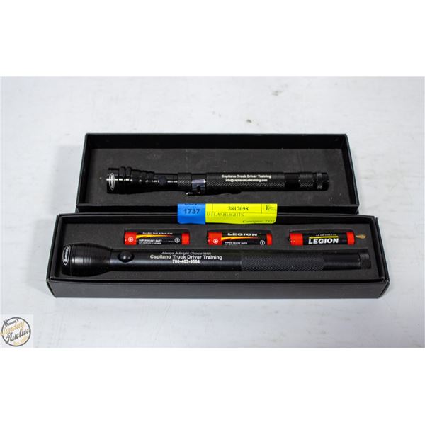 2 LED FLASHLIGHTS