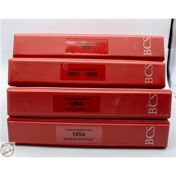 LOT OF 4 STORAGE AND DISPLAY BINDERS FOR