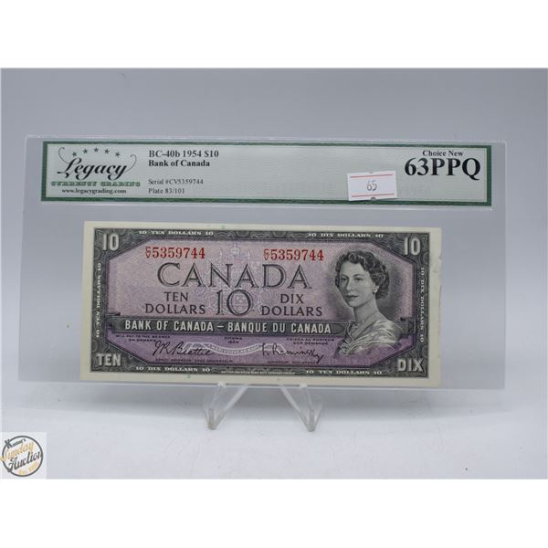 1954 MP CANADA $10 BANKNOTE.