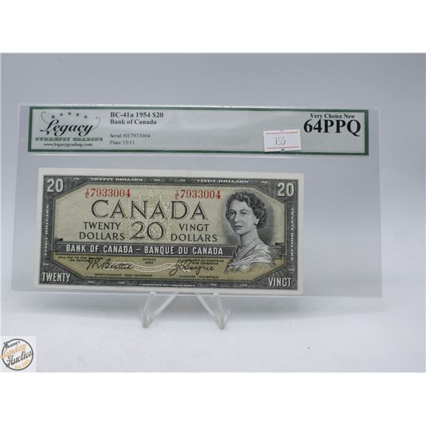 1954 MP CANADA $20 BANKNOTE.