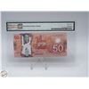 Image 2 : 2012 CANADA $50 BANKNOTE. MACKLEM-