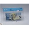 Image 1 : 2004 CANADA $5 BANKNOTE. JENKINS-DODGE.