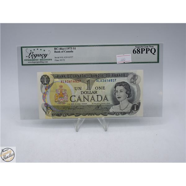 1973 CANADA $1 BANKNOTE. LAWSON-BOUEY.