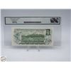 Image 2 : 1973 CANADA $1 BANKNOTE. LAWSON-BOUEY.