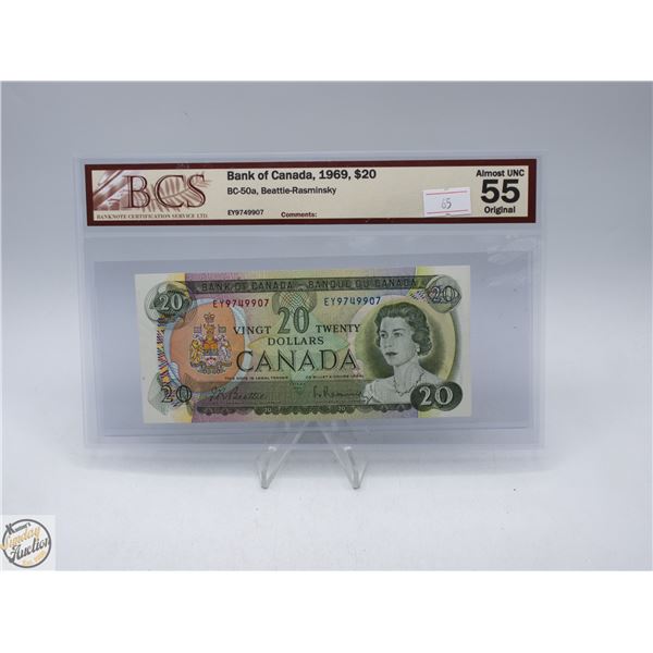 1969 CANADA $20 BANKNOTE. BEATTIE