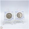 Image 1 : 1956 AND 1957 CANADA 50 CENTS SILVER COINS