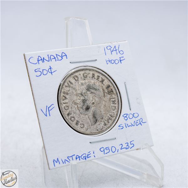 1946 HOOF IN DESIGN CANADA 50 CENTS