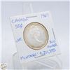 Image 1 : 1967 CANADA 50 CENTS SILVER COIN. 800 SILVER