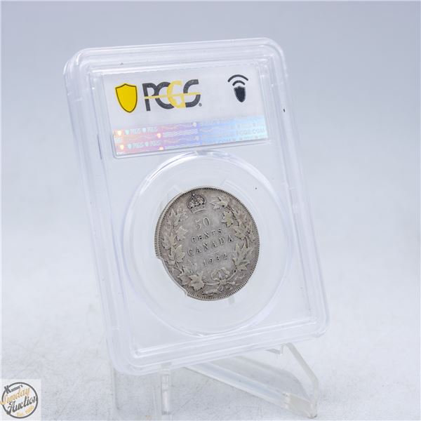1932 CANADA 50 CENTS SILVER COIN. VF20