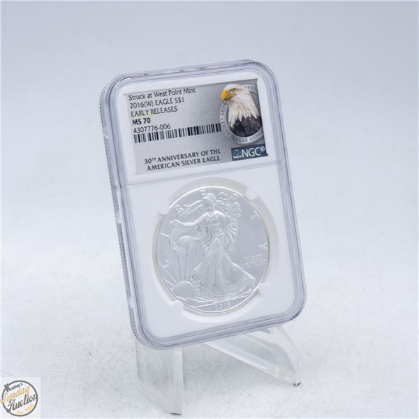 2016 W USA SILVER EAGLE $1 COIN