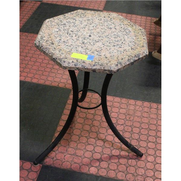 MARBLE TOP TABLE 20"X15"