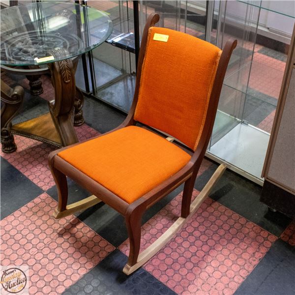 VINTAGE TEAK ROCKING CHAIR (NURSING CHAIR)
