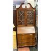 Image 1 : MAHOGANY CHIPPENDALE STYLE SECRETARY DESK FEAT