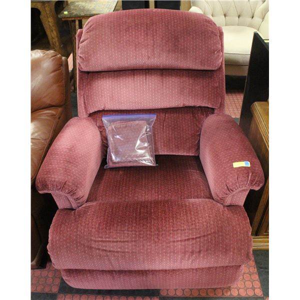 BURGUNDY LAZY BOY RECLINER
