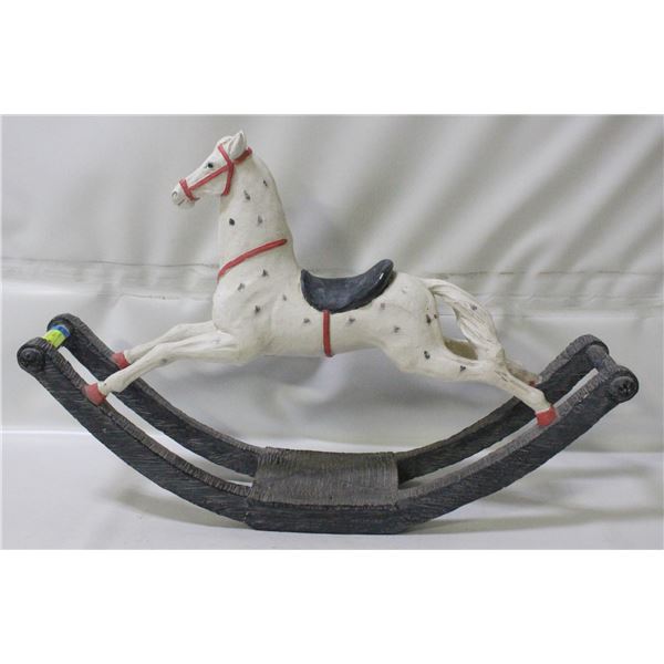 VINTAGE ROCKING HORSE MADE IN CANADA 17"X26"
