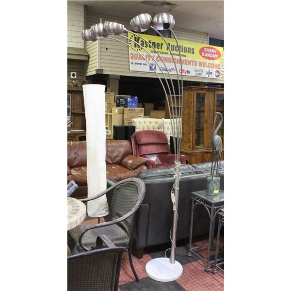 ACCENT CHROME SPIDER FLOOR LAMP BY THE BRICK