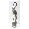 Image 1 : TALL CRANE DECORATIVE STATUE 31"