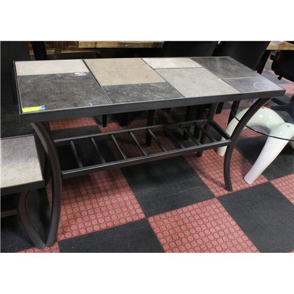 STONE TOP COUCH TABLE 30" TALL X