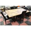 Image 1 : RUSTIC WOOD TOP KITCHEN TABLE WITH 5 CHAIRS