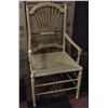 Image 1 : WICKER TABLE ARM CHAIR