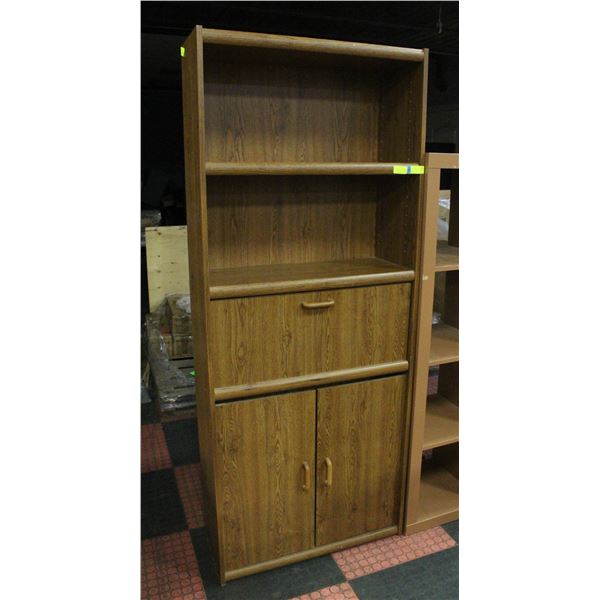 OAK TONE CABINET H-72" W-12" L-29.5"