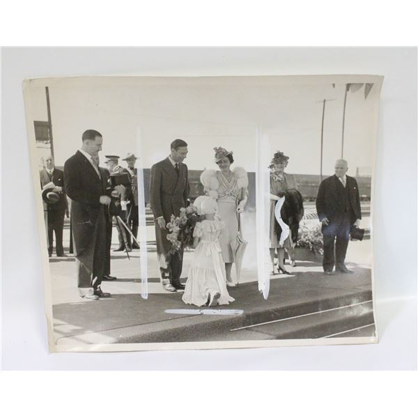 ORIGINAL 1939 QUEEN ELIZABETH ROYAL VISIT SASK.
