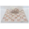 Image 1 : MARBLE ONYX CHESS SET WITH ALL PIECES