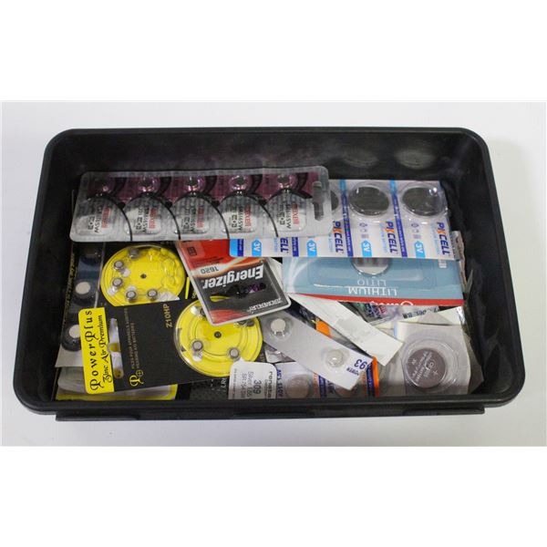 TRAY OF BUTTON CELL BATTERIES - SOME PAST DATE