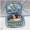 Image 1 : VTG. WOVEN SEWING BASKET WITH NOTIONS