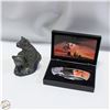 Image 1 : JOHN WAYNE COLL. KNIFE & 2 BEARS WOLF