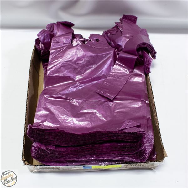 100’S OF MAGENTA PLASTIC TSHIRT BAGS