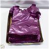 Image 1 : 100’S OF MAGENTA PLASTIC TSHIRT BAGS