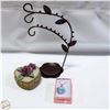 Image 1 : SIGNED VICTORIAN ROSE BOX, BFLY