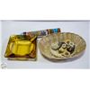 Image 1 : MIN. TEA SET ANCHOR HOCKING AMBER