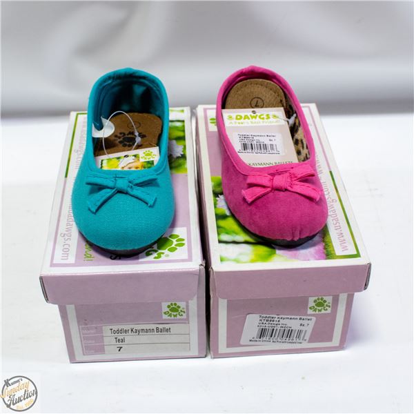 2 PRS DAWGS DRESS SHOES GIRLS SIZE 7