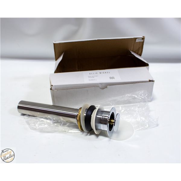 2 X OLLIE NICKEL POP UP CHROME DRAINS