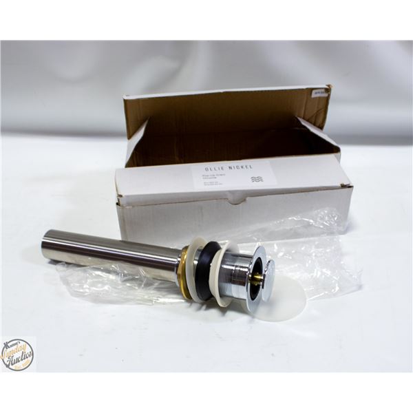 2 X OLLIE NICKEL POP UP CHROME DRAINS