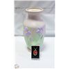 Image 1 : VTG. PURPLE IRIS 11 IN. VASE,PRESS