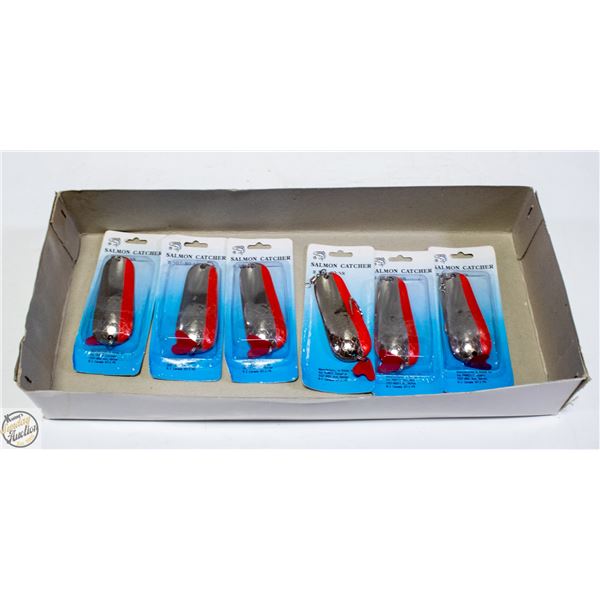 6 KITIMAT SPOON FISHING LURES 307-80-NR