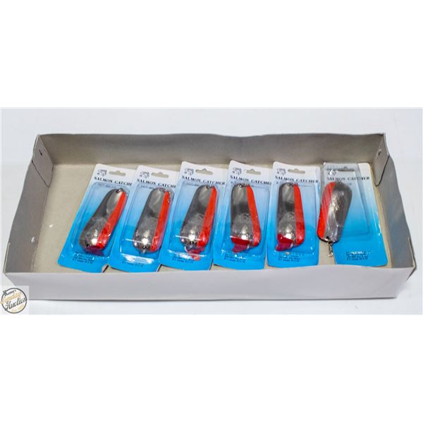 6 KITIMAT SPOON FISHING LURES 307-80-NR
