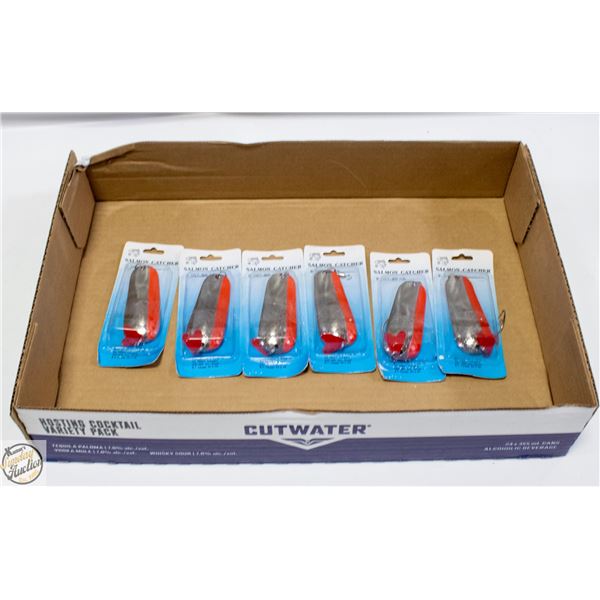 6 KITIMAT SPOON FISHING LURES 307-80-NR
