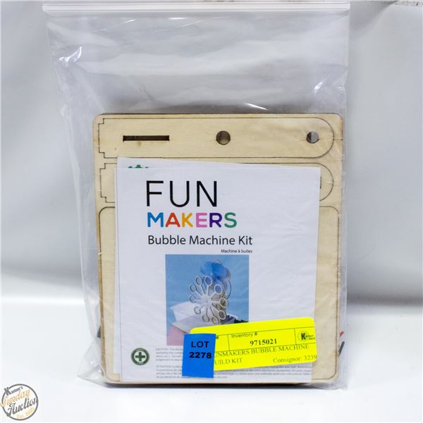 FUNMAKERS BUBBLE MACHINE BUILD KIT